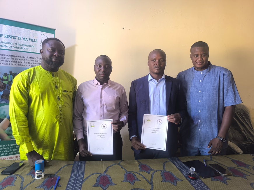 Tchad : signature d’un partenariat stratégique entre "Je Respecte Ma Ville-Tchad" et "Conscience Nationale" Tchad : signature d’un partenariat stratégique entre "Je Respecte Ma Ville-Tchad" et "Conscience Nationale"