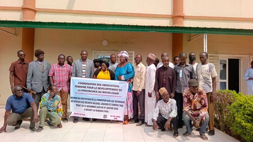 Tchad : les acteurs locaux du Moyen Chari partagent leur expérience après une formation sur la gestion des déchets Tchad : les acteurs locaux du Moyen Chari partagent leur expérience après une formation sur la gestion des déchets