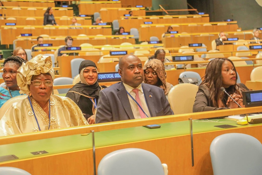 La délégation tchadienne à la CSW70 au siège de l'ONU à New York. Photo : ONU.