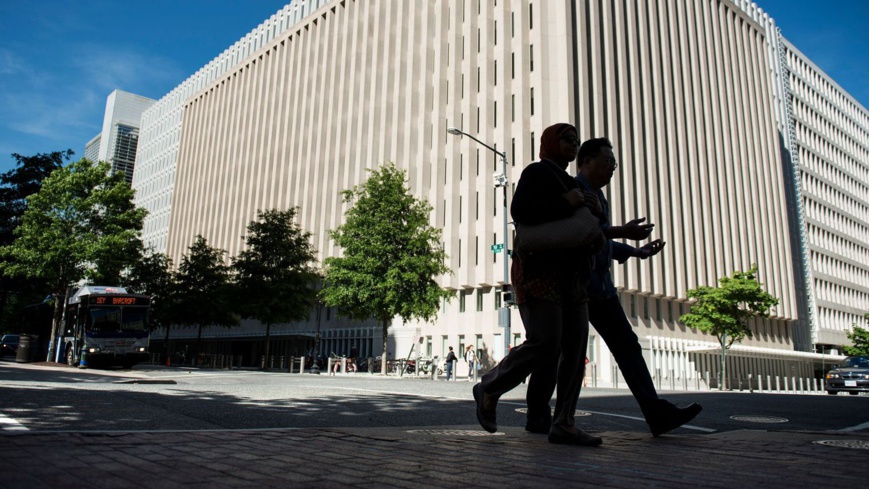 Locaux de la Banque mondiale. afp.com/BRENDAN SMIALOWSKI