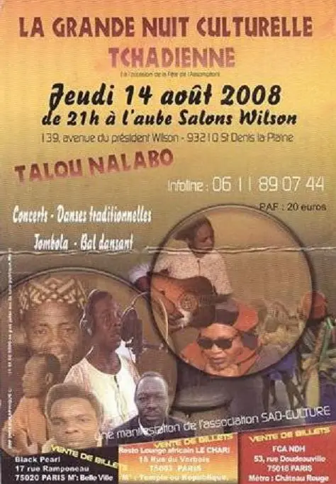 Musique: grande nuit culturelle tchadienne à Paris