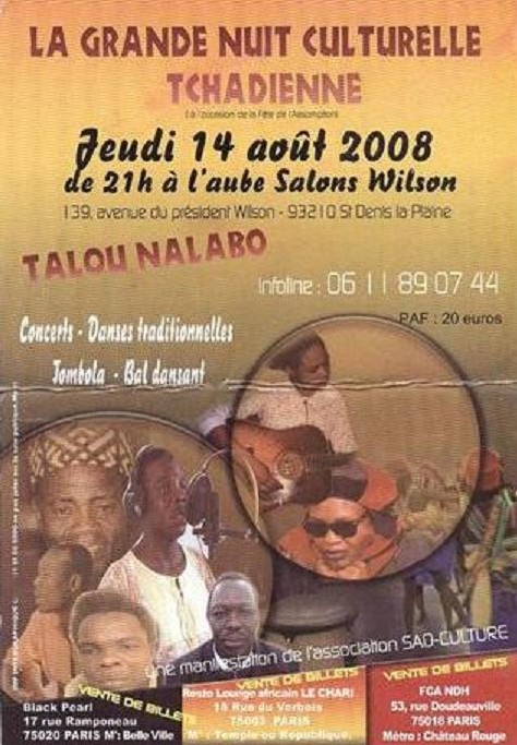 Musique: grande nuit culturelle tchadienne à Paris Musique: grande nuit culturelle tchadienne à Paris