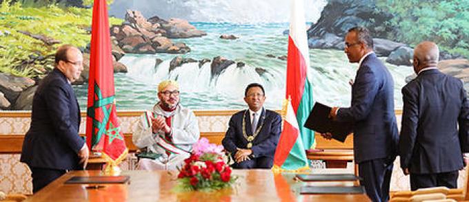 En visite officielle à Madagascar, le Roi Mohammed VI promeut la coopération bilatérale et la consolidation du partenariat Sud-Sud