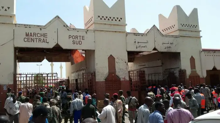 Le marché central de N'Djamena. Crédit photo : Sources