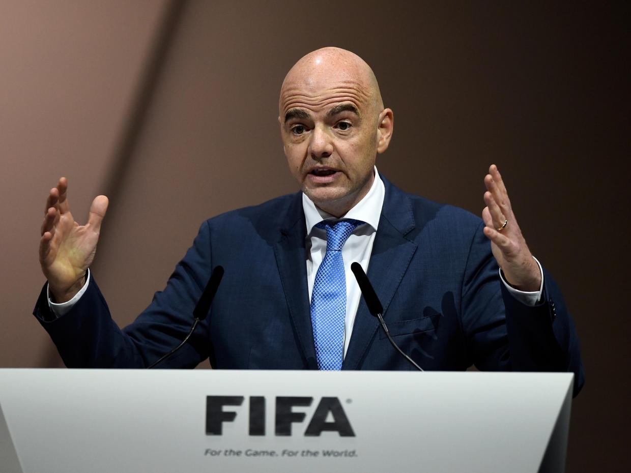 Le président de la FIFA (Fédération Internationale de Football Association), Gianni Infatino. Crédit : Sources
