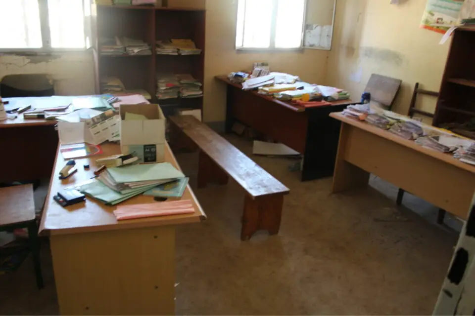 Les bureaux du personnel du lycée de Walia. Alwihda Info