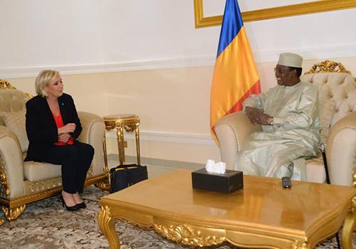 Tchad : Marine Le Pen reçue par Idriss Déby