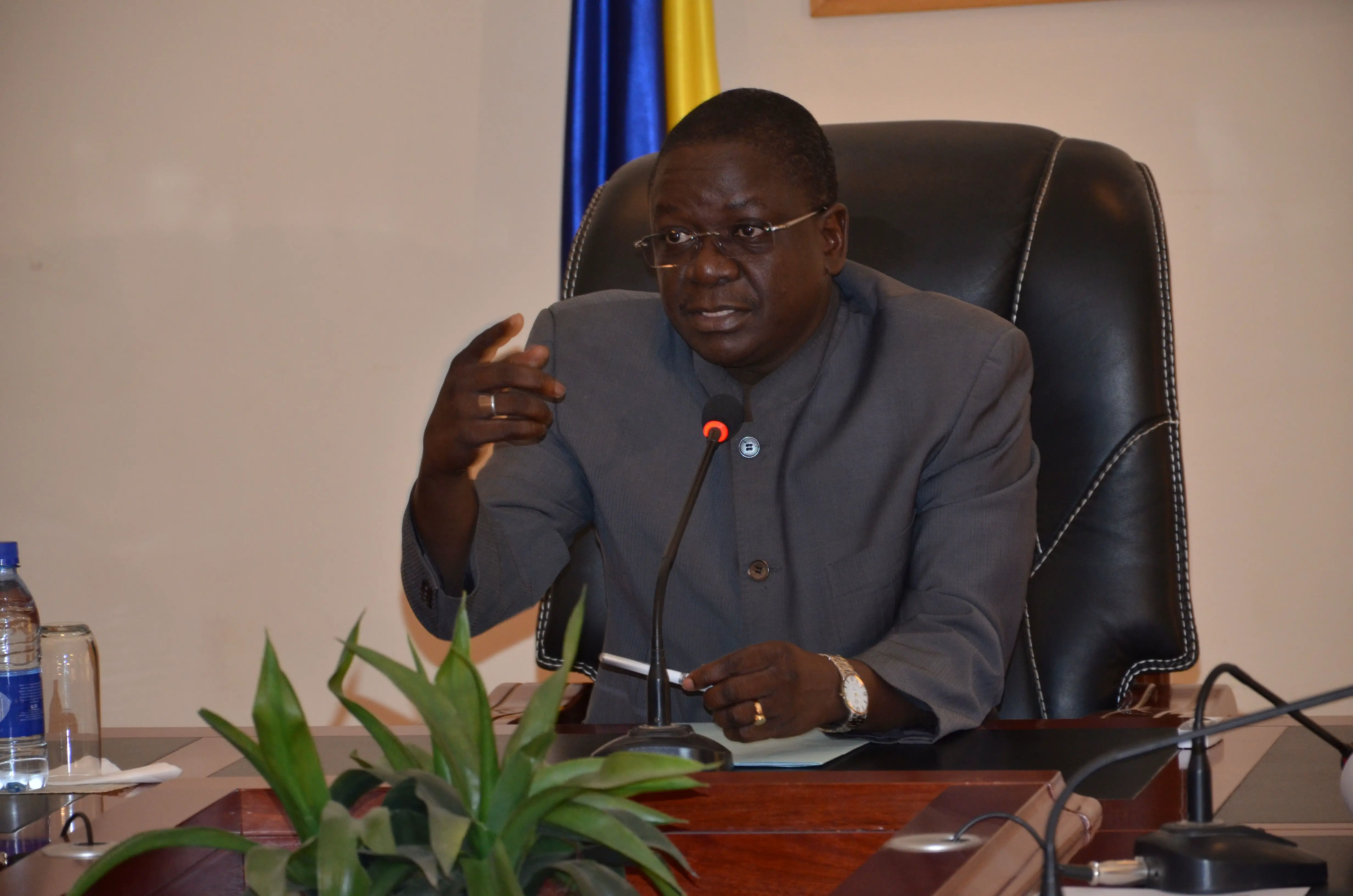 Le Premier ministre lors d'une réunion du haut comité interministériel chargé du suivi et du contrôle des indicateurs de mesure de la réglementation du climat des affaires au Tchad, le 7 juin dernier.