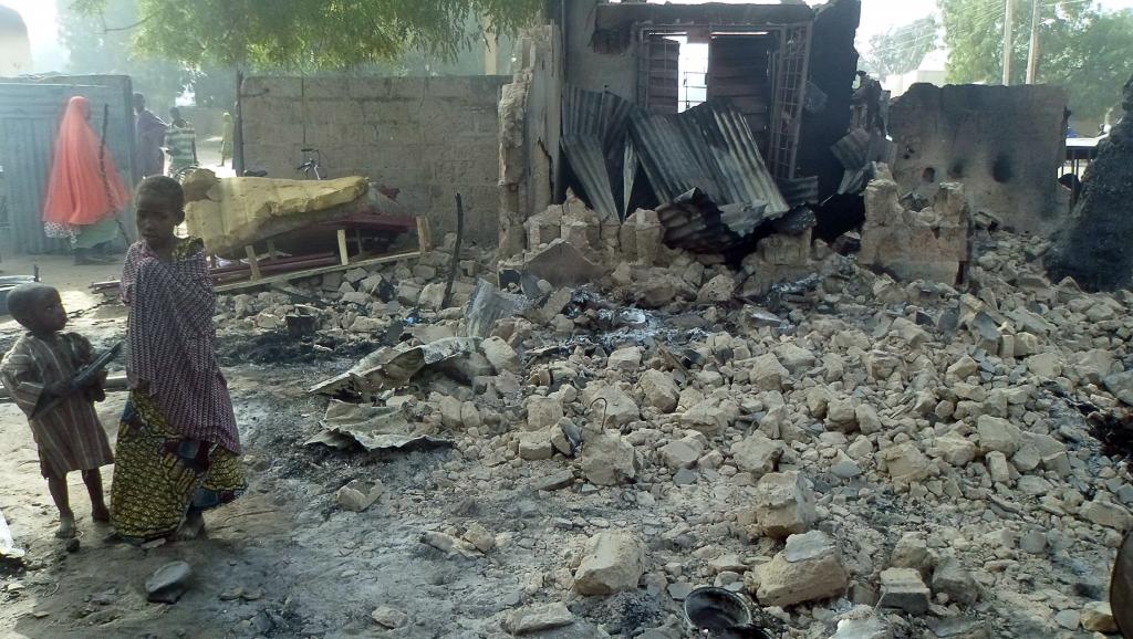 Des dégâts au Nigeria après un attentat. Illustration. Photo : Sources