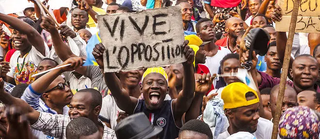 L'opposition à Kinshasa le 31 juillet 2016. © AFP PHOTO / Eduardo Soteras