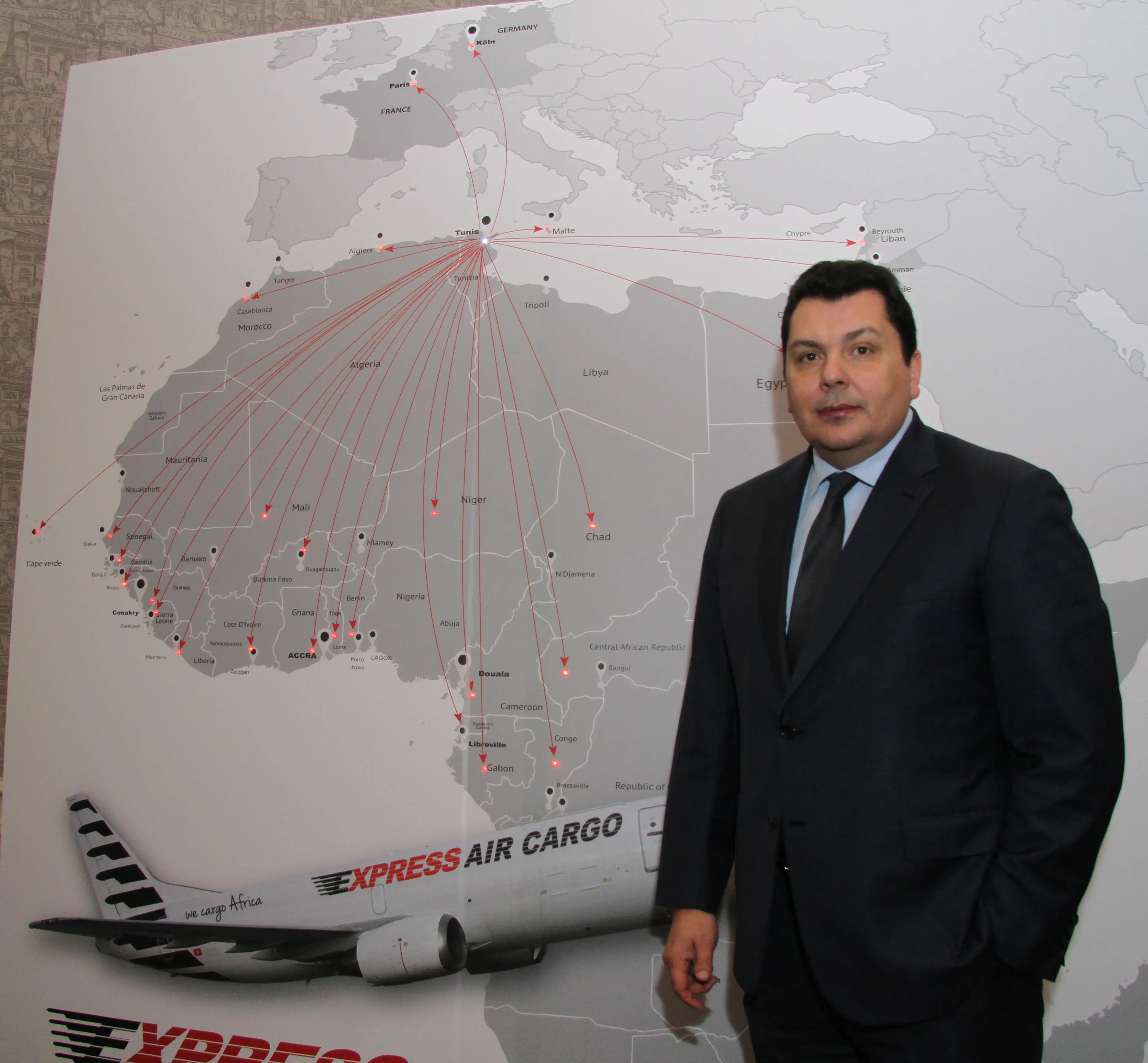A partir de Tunis, Express Air Cargo lance 25 nouvelles lignes aériennes sur l’Afrique, y compris le Tchad