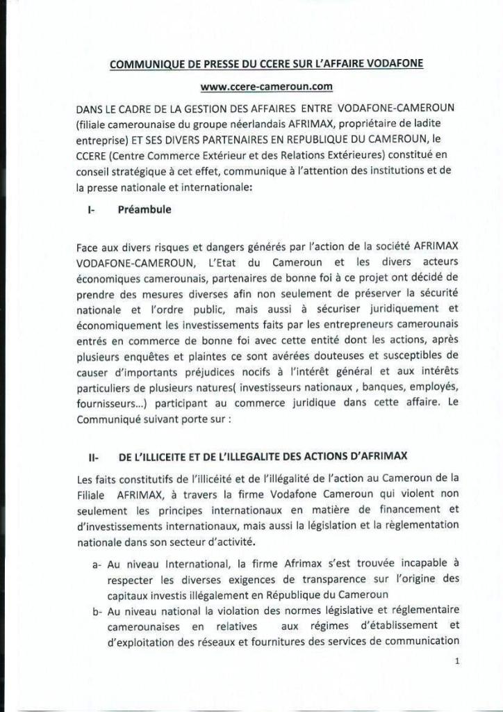 Cameroun:Le Data Center de Vodafone placé sous scellés!