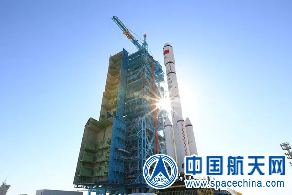 The Long March-2F carrier rocket that was used to carry China's second space lab, Tiangong-2. (Photo from spacechina.com)