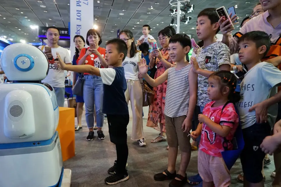 The four-day 2017 World Internet of Things Expo in eastern China's Wuxi city on September 10, 2017. (Photo from CFP)