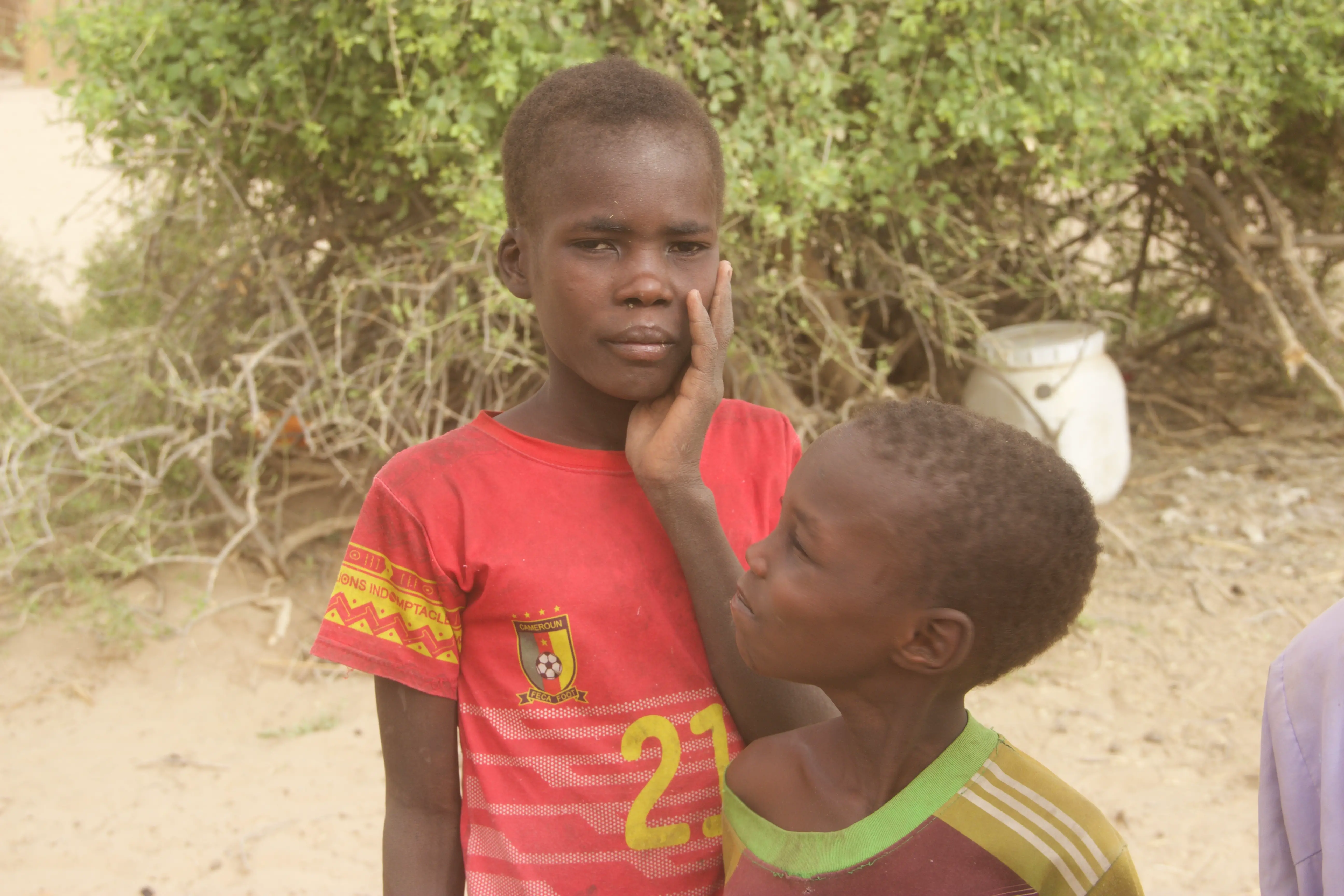 Des enfants d'ex-combattants de Boko Haram.