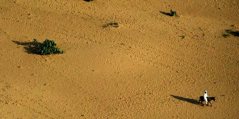 Dans le désert tchadien. CRÉDITS : REUTERS