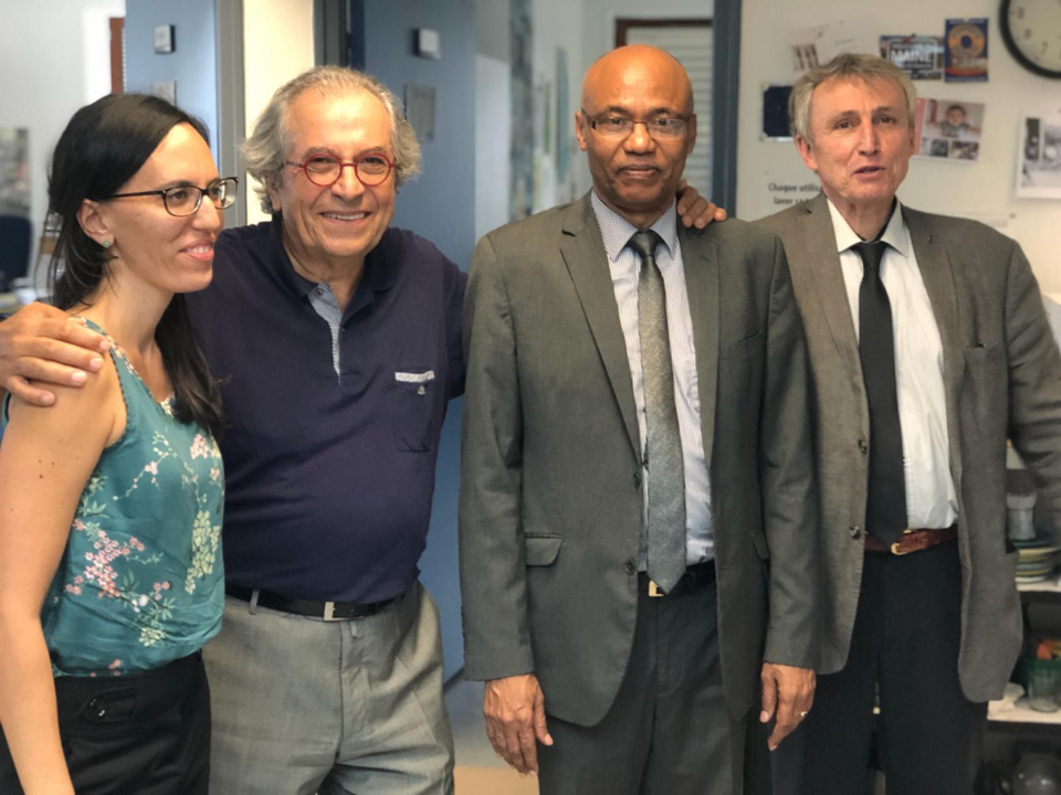 Le jury de soutenance avec Ahmat Yacoub Dabio, ce vendredi 21 septembre 2018.