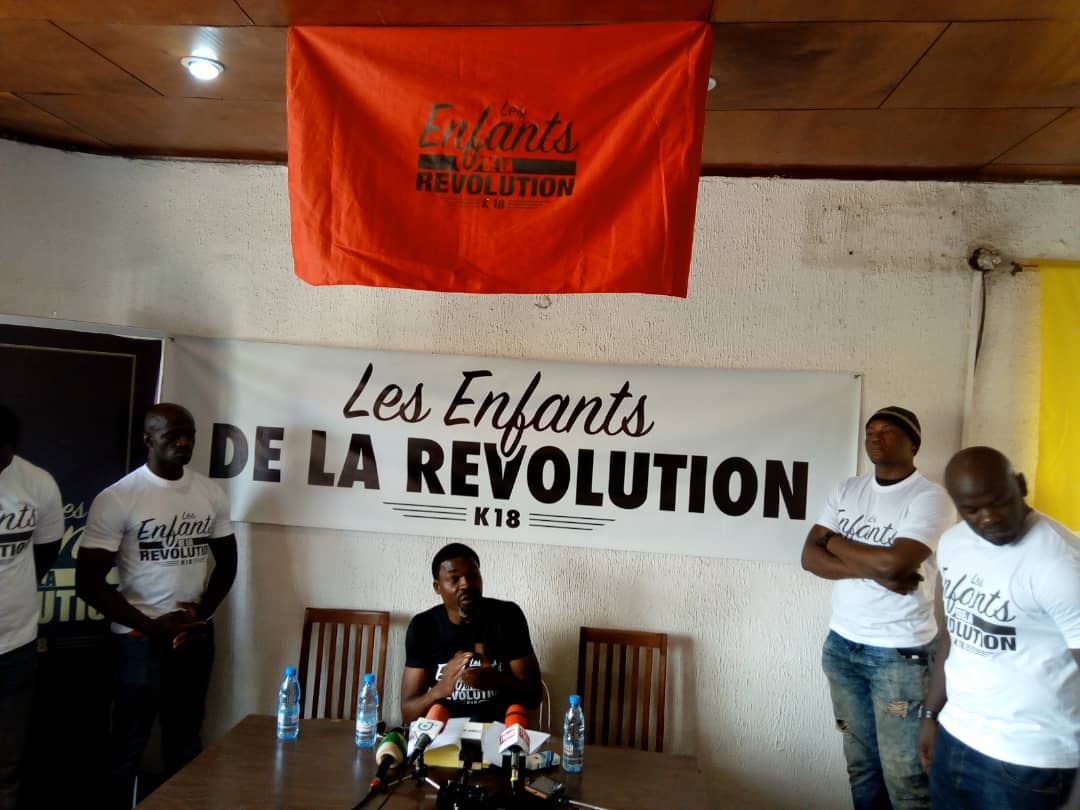 L'artiste Valséro,samedi,01octobre2018 face à la presse(crédit photo:www.lescoopsdafrique.com)