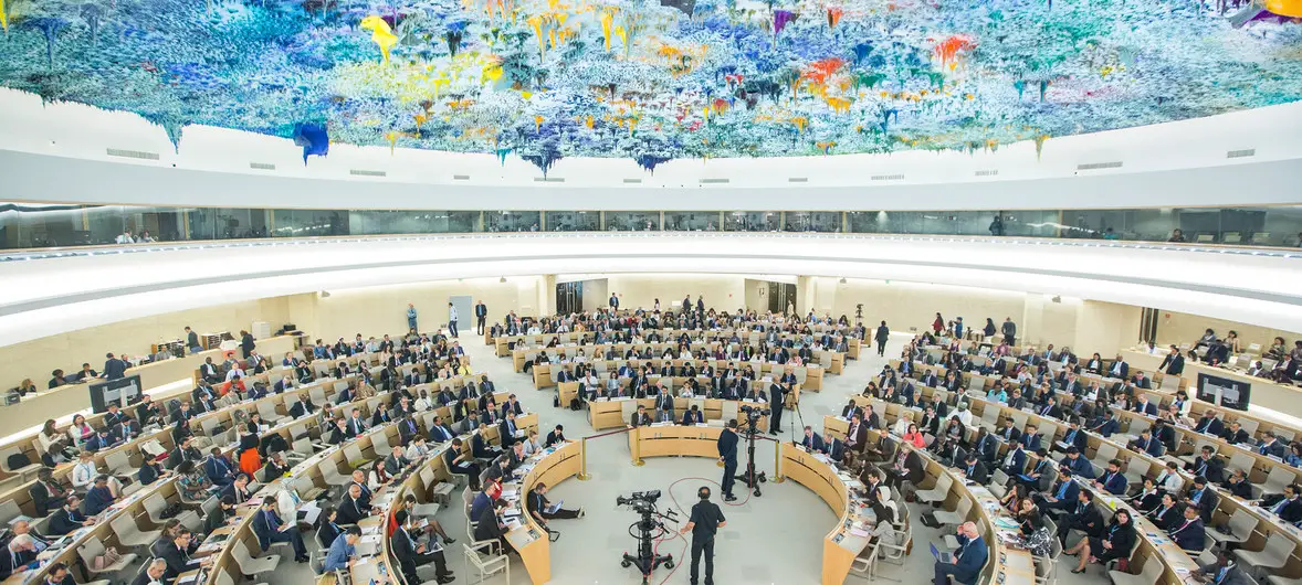 Le Conseil des droits de l'homme des Nations Unies à Genève. © Photo ONU/Elma Okic