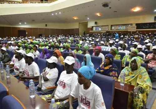 La Journée mondiale de lutte contre le Sida a été célébrée ce dimanche 2 décembre au Palais du 15 janvier 2018, à N'Djamena. © DR