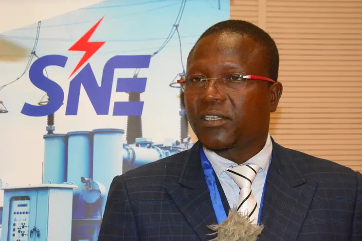 Le directeur général de la Société nationale d'électricité (SNE), Jean Paul Mbatna. © SNE