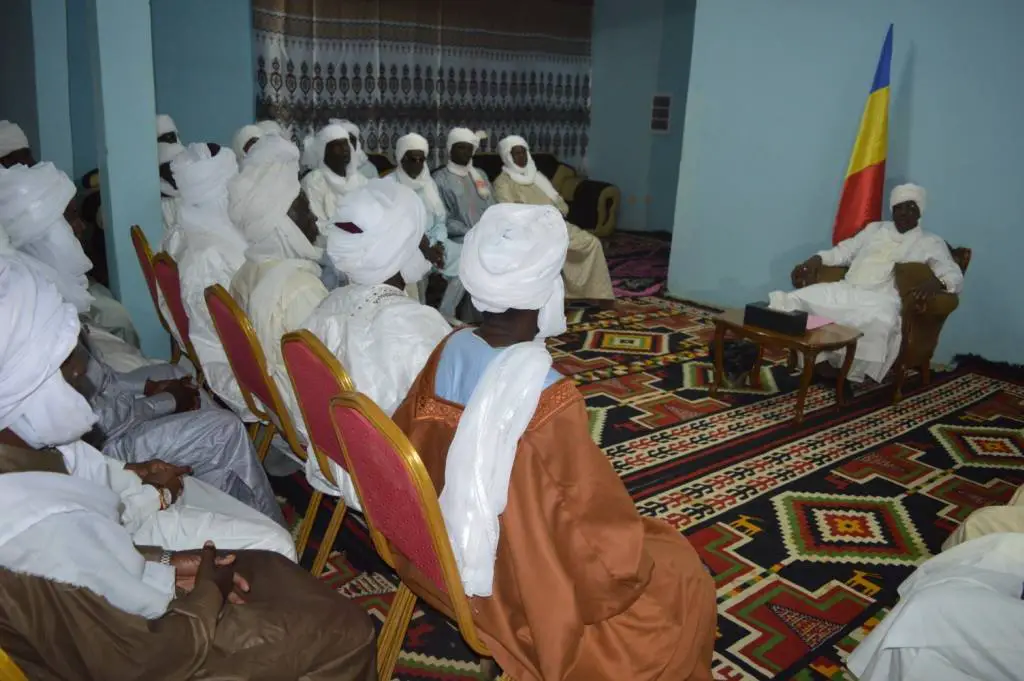 Le président de la République Idriss Déby a effectué un déplacement à kadjmar dans le Wadi Fira. © PR