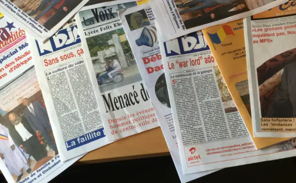 Des journaux tchadiens. © Alwihda Info