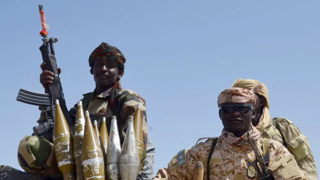 Des militaires tchadiens, photographiés le 25 mai 2015 au Nigéria (archives). Issouf Sanogo, AFP (archive)