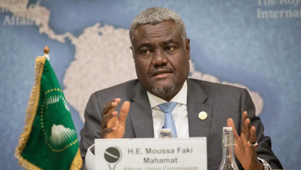 Moussa Faki Mahamat, président de la Commission de l'Union africaine. Flickr/CC/Chatham House/©Suzanne Plunkett 2017