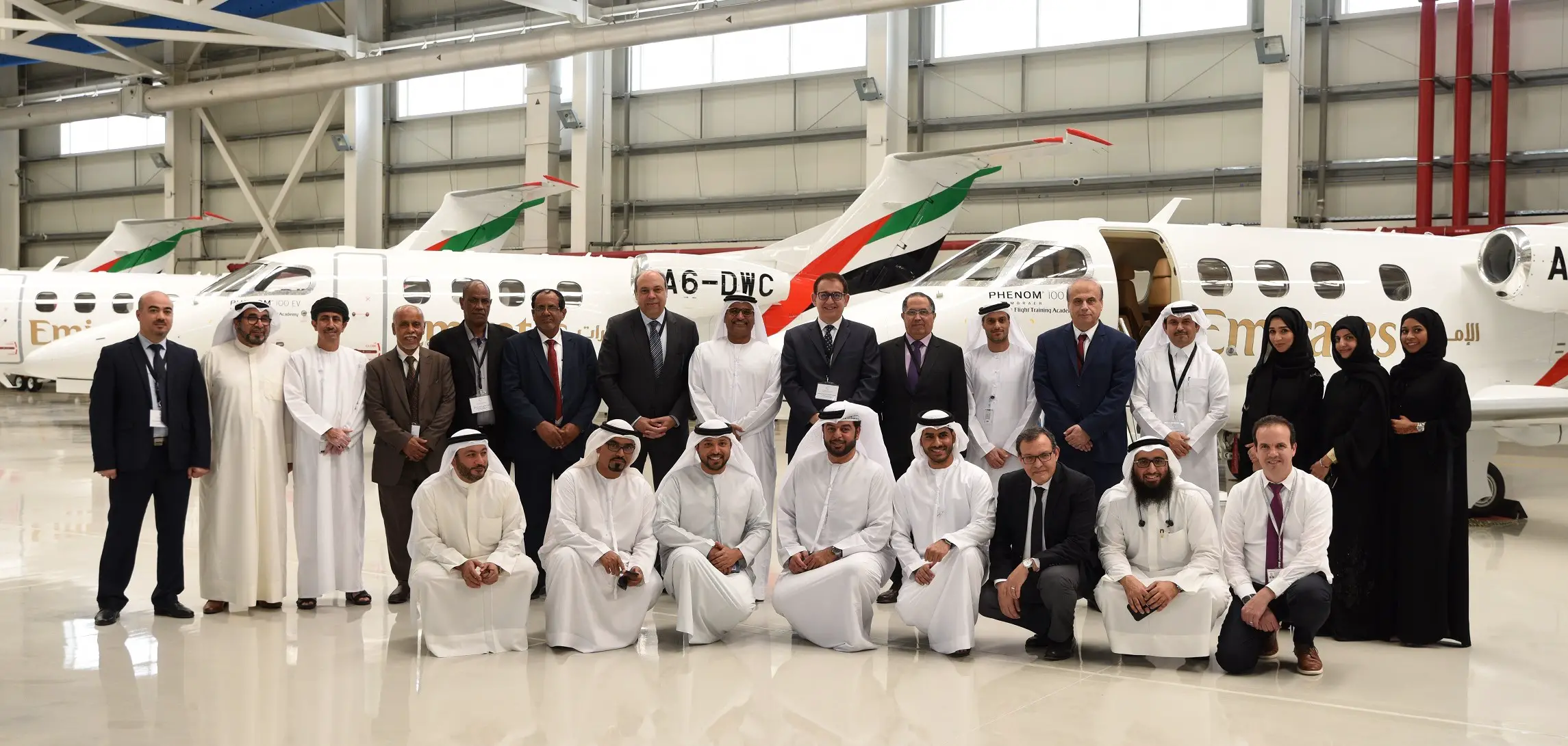 Group photo with 14 general managers and second-tier of civil aviation leaders in the Arab world (Photo: AETOSWire).