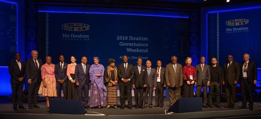 Akinwumi Adesina, Mark Malloch-Brown, Graça Machel, Kojo Annan, Jane Ibrahim, Mo Ibrahim, Amina J. Mohammed, Ellen Johnson Sirleaf, H.E. Alassane Ouattara, Joaquim Chissano, Pedro Pires, Festus Mogae, Hifikepunye Pohamba, Mary Robinson, Cellou Dalein Diallo, Bono, Hailemariam Desalegn Boshe, Yves Leterme. Akinwumi Adesina, Mark Malloch-Brown, Graça Machel, Kojo Annan, Jane Ibrahim, Mo Ibrahim, Amina J. Mohammed, Ellen Johnson Sirleaf, H.E. Alassane Ouattara, Joaquim Chissano, Pedro Pires, Festus Mogae, Hifikepunye Pohamba, Mary Robinson, Cellou Dalein Diallo, Bono, Hailemariam Desalegn Boshe, Yves Leterme.