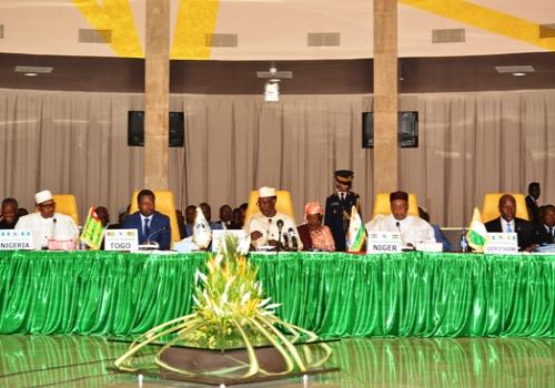 Conférence des chefs d’Etat de la CEN-SAD à N'Djamena, ce samedi 13 avril 2019.