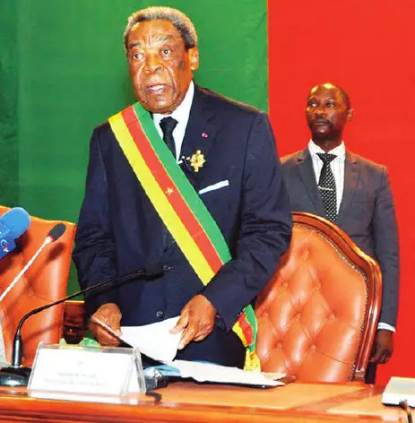 Le président du Sénat du Cameroun, Marcel Niat Njifenji.