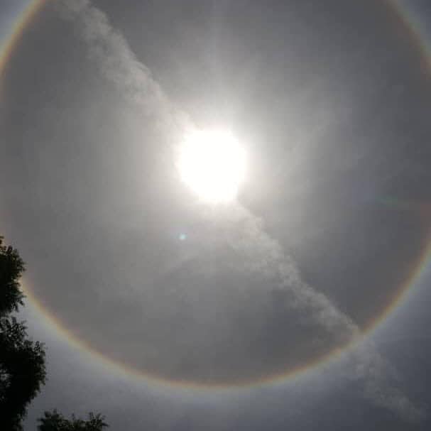 Tchad : un halo de lumière observé dans le ciel. © DR