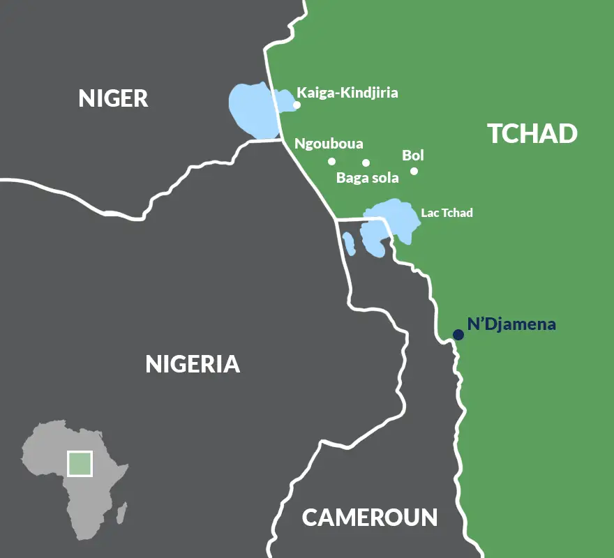 Zones d’action de Boko Haram au Tchad. © DR