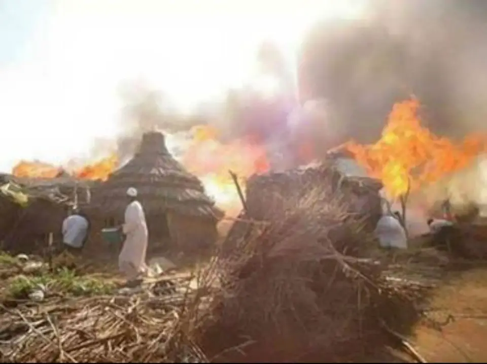Des villages brûlés par des hommes armés au Ouaddaï. © DR