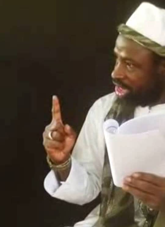 Le chef de Boko Haram Shekau menace le Tchad et les pays voisins. © Capture d'écran Le chef de Boko Haram Shekau menace le Tchad et les pays voisins. © Capture d'écran