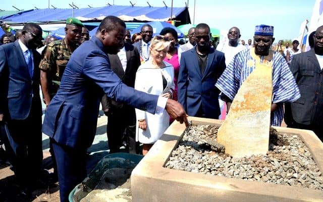 Togo : A Elavagnon, le chef de l’Etat a inauguré le tout premier IFAD dédié à l’aquaculture. © DR