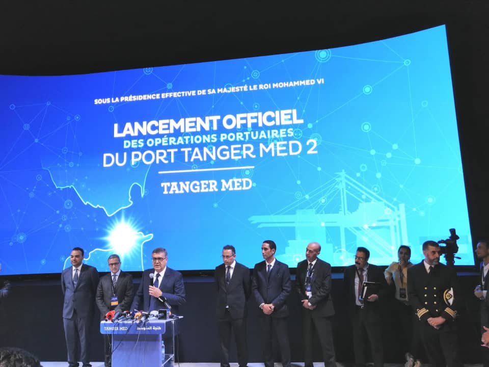 Maroc : lancement officiel des opérations portuaires de Tanger Med 2 Maroc : lancement officiel des opérations portuaires de Tanger Med 2