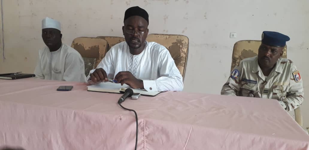 Le préfet du département de Ouara, Fayçal Brahim Adam à Abéché le 16 juillet 2019 © Alwihda Info