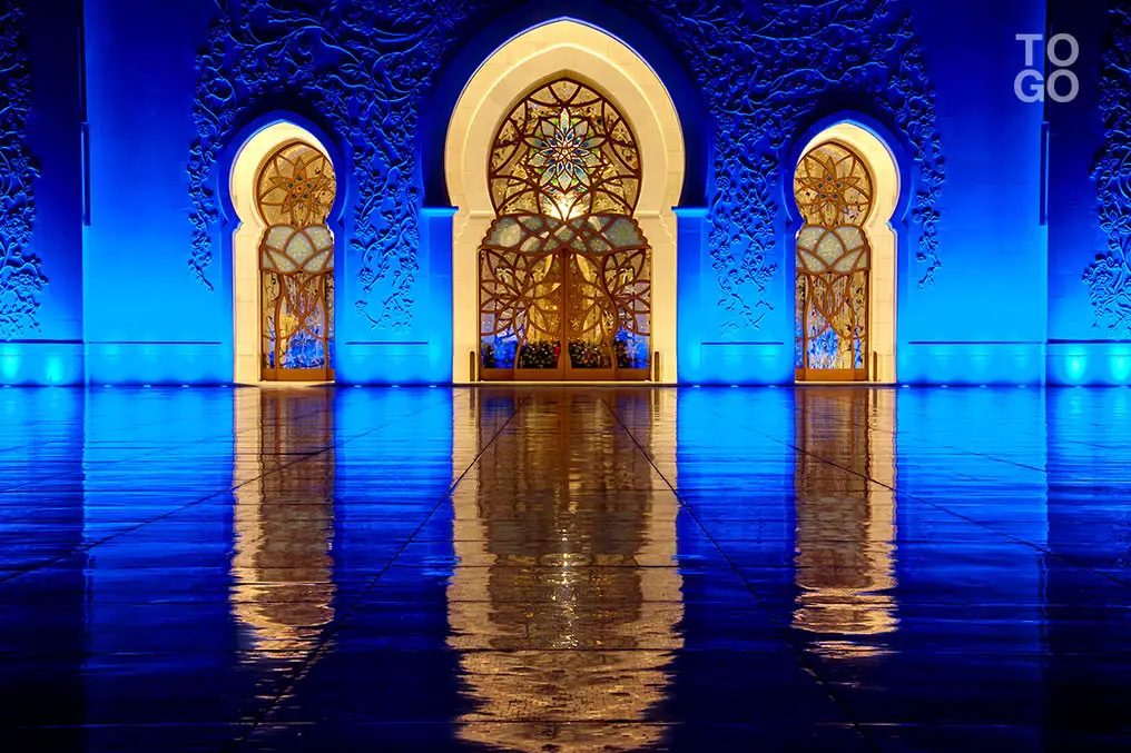 La grande mosquée d'Abou-Dhabi. © DR