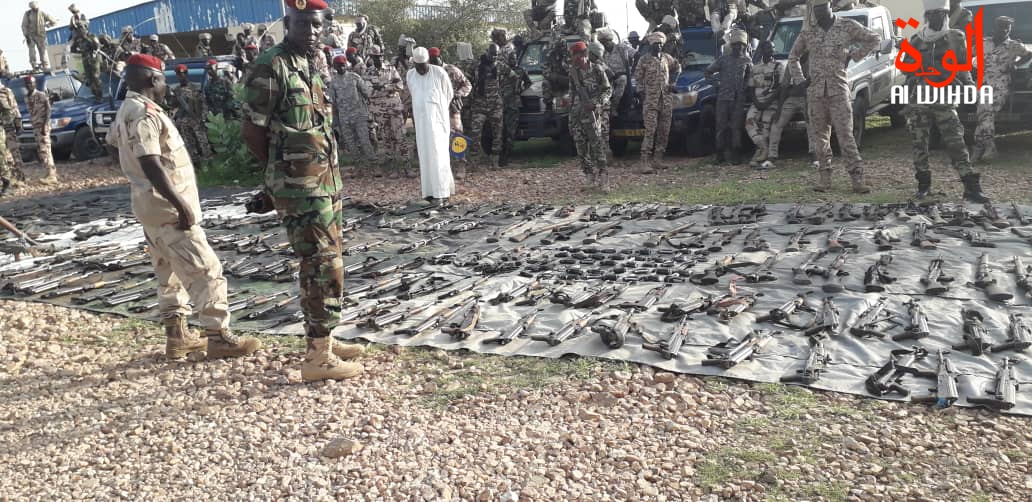 En images : importante saisie d'armes de guerre à l'Est du Tchad. © Alwihda Info