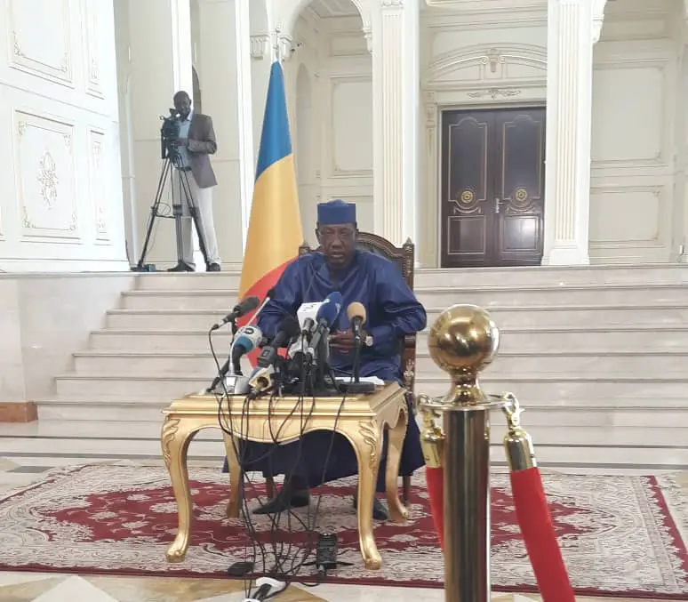 Le président de la République Idriss Déby le 9 août 2019 au Palais présidentiel. © Alwihda Info