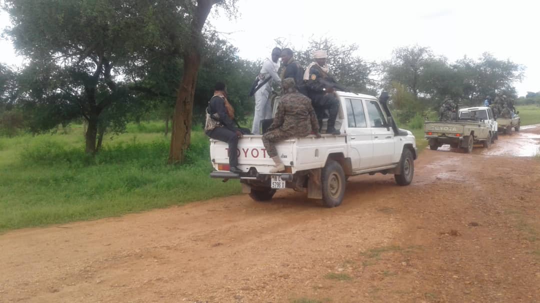 Un convoi des forces de défense et de sécurité dimanche 18 août 2019 à Goz Beida. © Alwihda Info