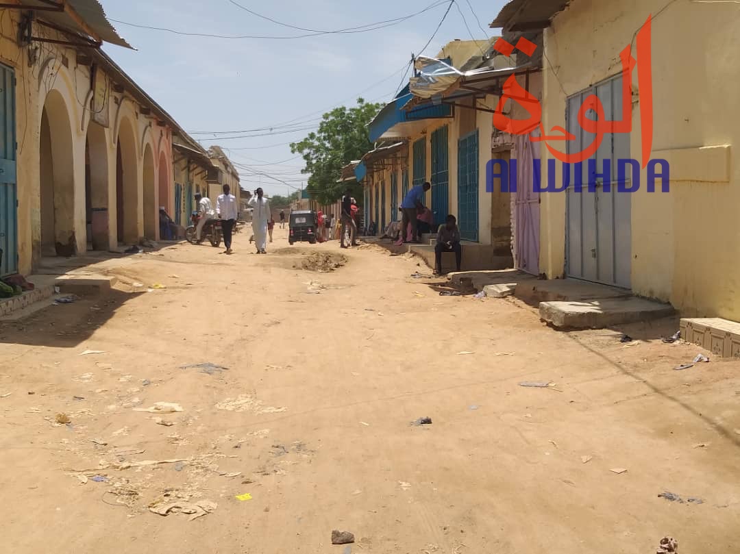 Tchad : les commerçants en grève au marché central d'Abéché. © Alwihda Info