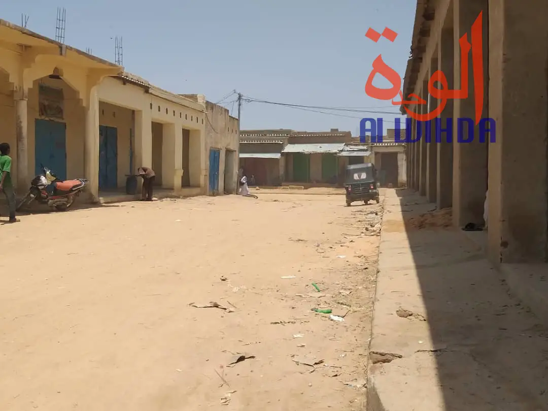 Tchad : les commerçants en grève au marché central d'Abéché. © Alwihda Info