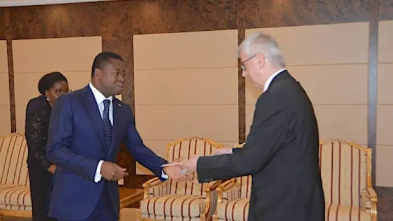 Togo : les Ambassadeurs d’Allemagne et du Ghana ont pris fonction. © RT
