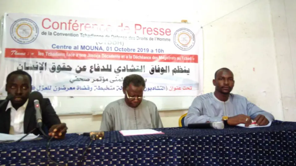 CTDDH : « Ce n’est pas un secret, tous les compatriotes le savent. Il n’y a pas de justice au Tchad ». © Alwihda Info