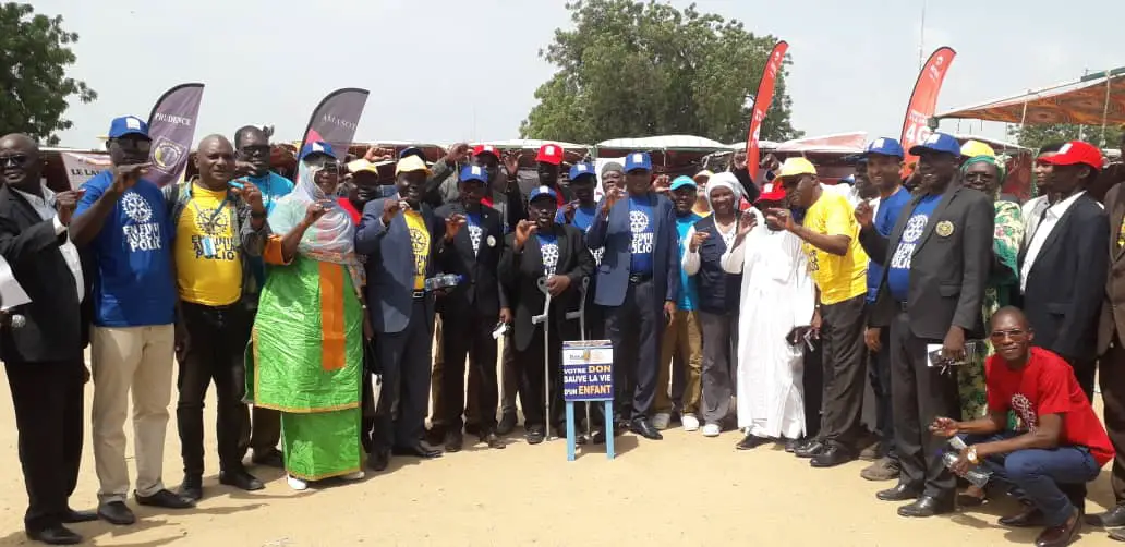 Lutte contre la poliomyélite : Rotary international engagé aux côtés du Tchad. © Alwihda Info