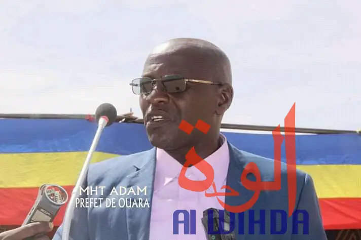 Tchad : le nouveau préfet du département de Ouara, Mahamat Adam Mahamat, installé à Abéché. © Alwihda Info